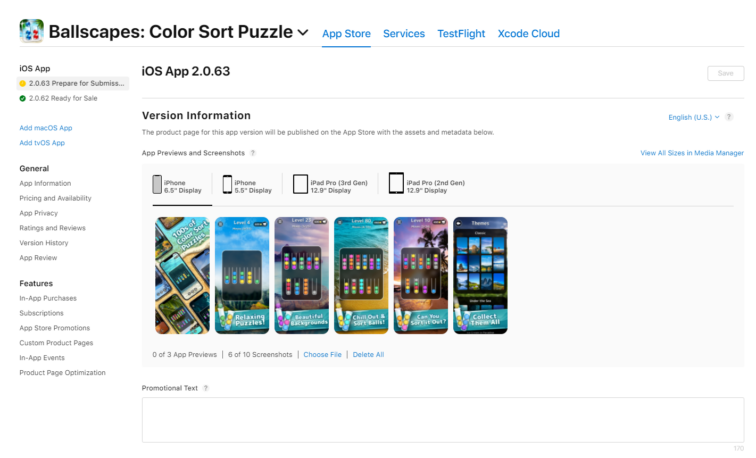 WHAT DOES IN REVIEW MEAN APP STORE CONNECT visual data 2