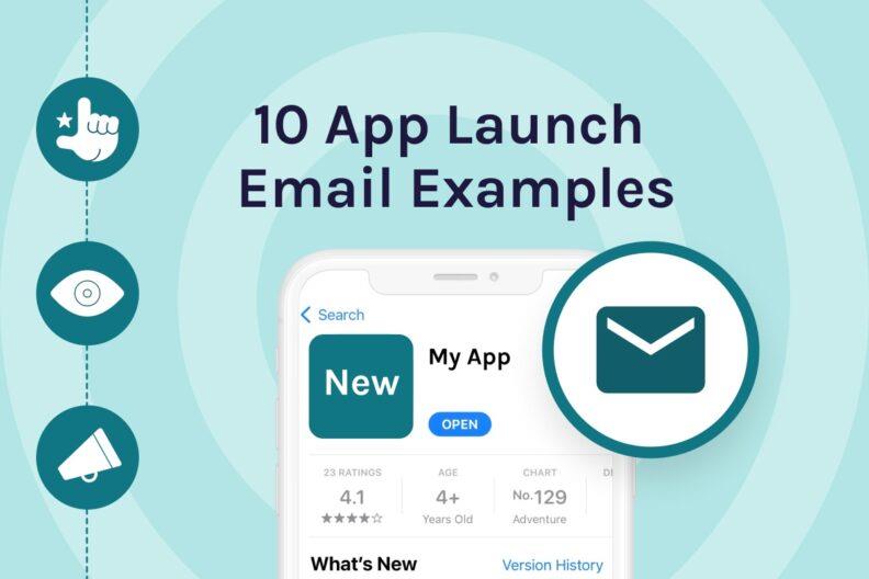 app launch emails